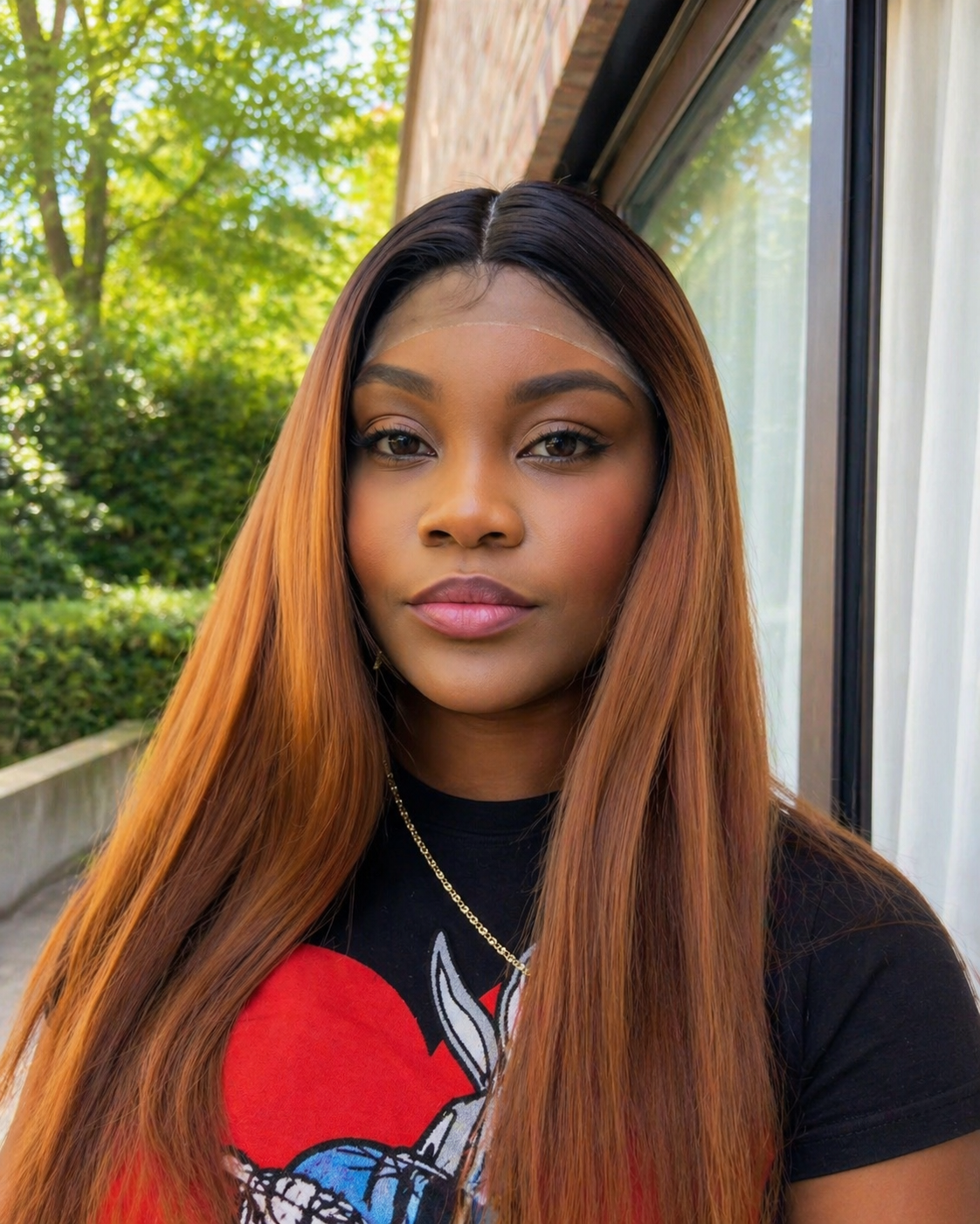 dvn SOFIA – Perruque synthétique lisse T-Part effet naturel