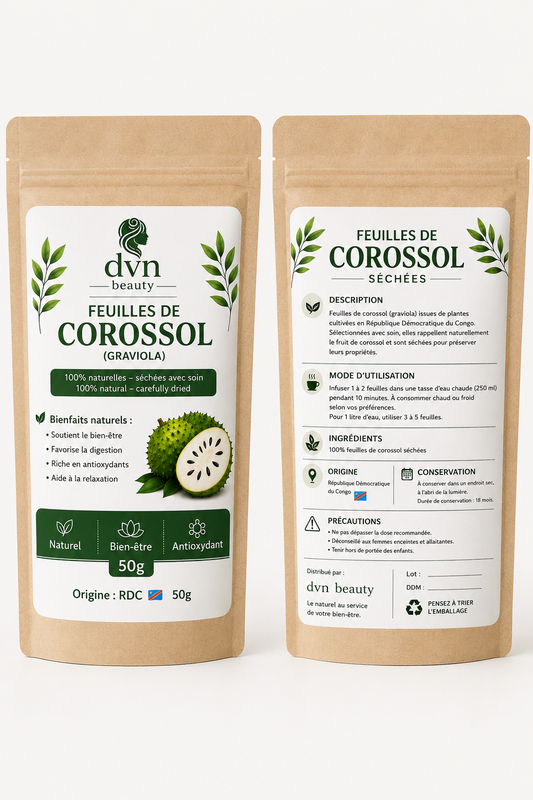 Feuilles de Corossol (Graviola) 100% Naturelles – 50g| dvnbeauty
