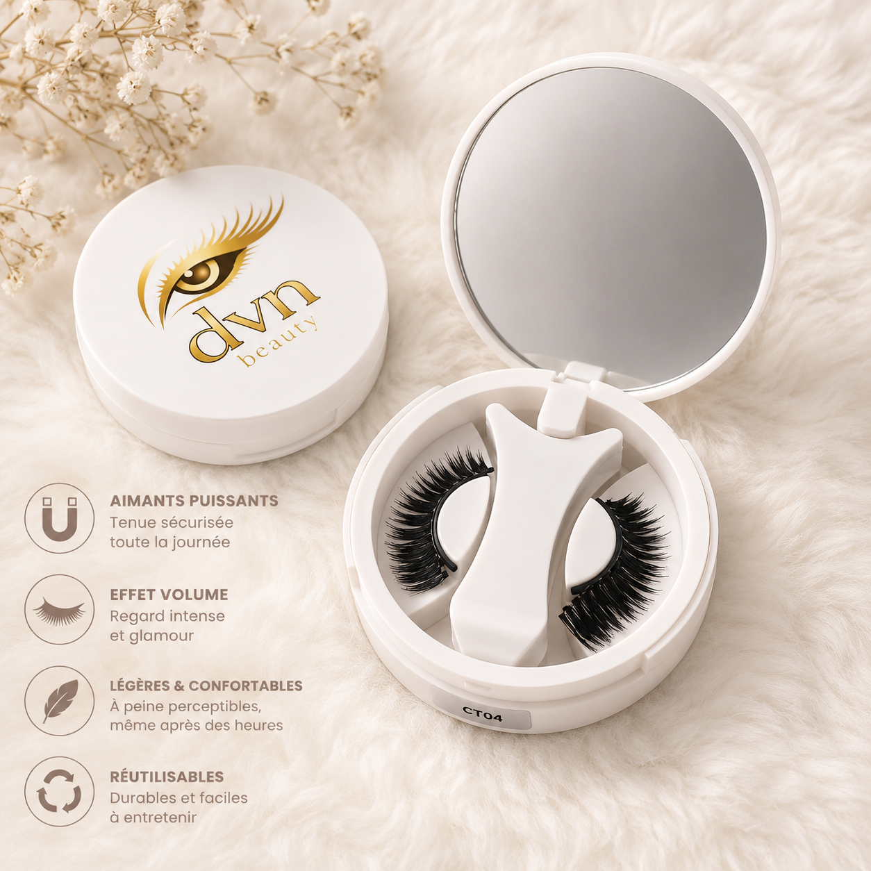 ✨ Sublimez votre regard avec les cils magnétiques LUMINA by dvn beauty